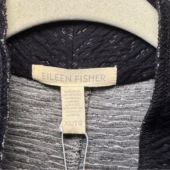 Eileen Fisher Cotton Tencel Ridges Cardigan Sweater - Picture 3 of 9